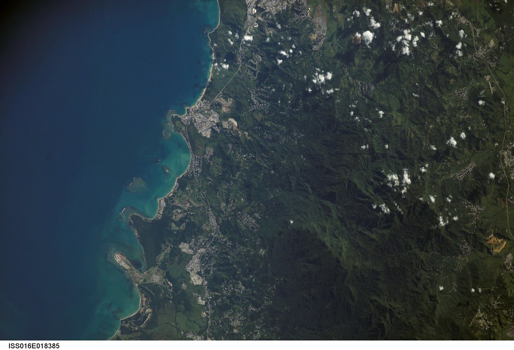 Luquillo Mountains, Puerto Rico (NASA, International Space Station Science, 12/23/07)